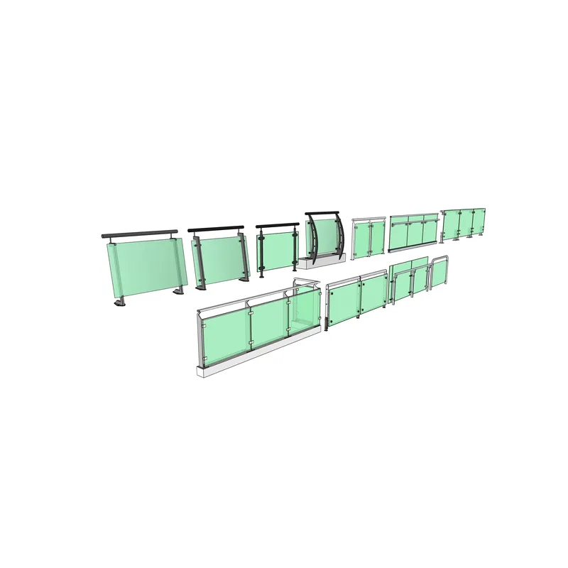 Modern Balcony Glass Railing