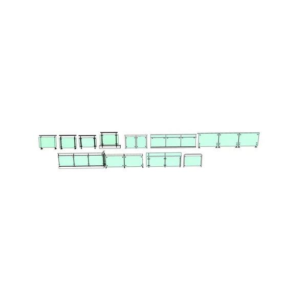 Modern Balcony Glass Railing