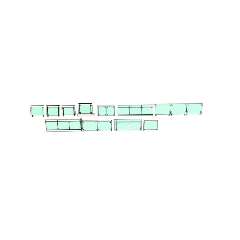 Modern Balcony Glass Railing