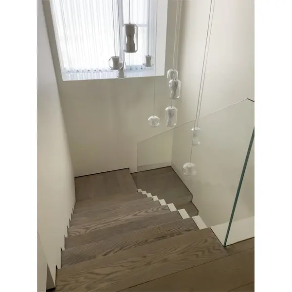 Square Frameless Glass Spigot Stair Balustrade Glass Railing