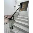 Modern outdoor frameless stairs handrail balcony glass railing