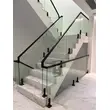 Modern outdoor frameless stairs handrail balcony glass railing