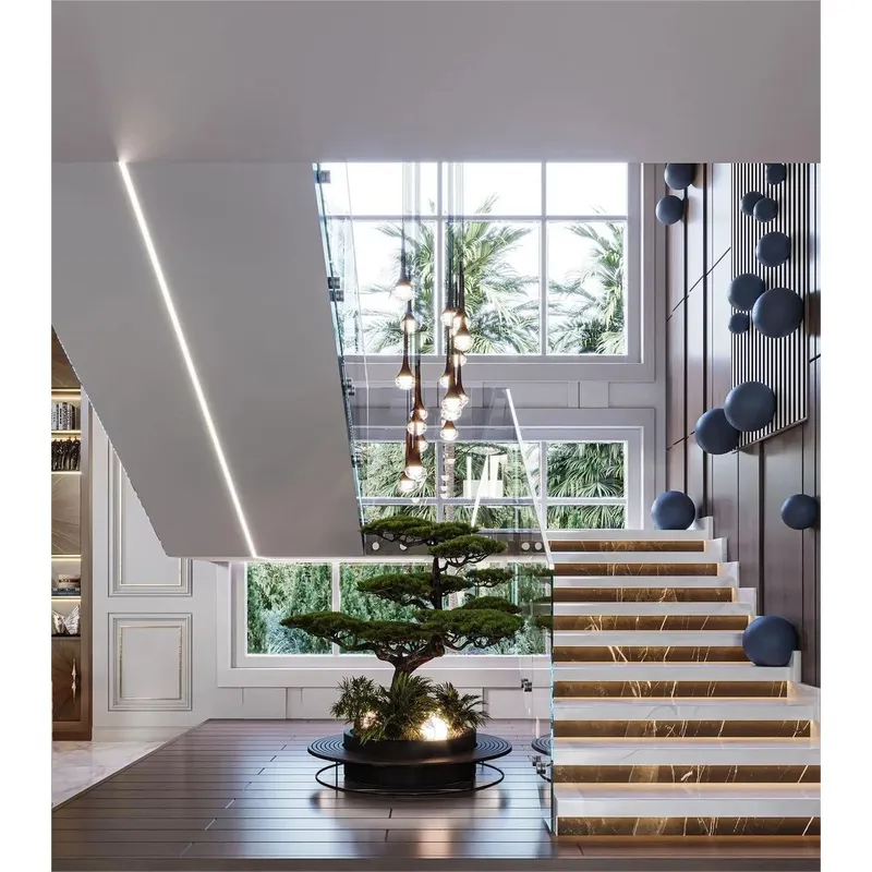 Side mounted toughened glass railing