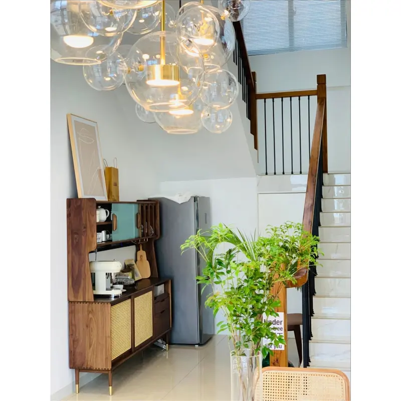 barandilla de metal de hierro de entrada exterior de estilo simple