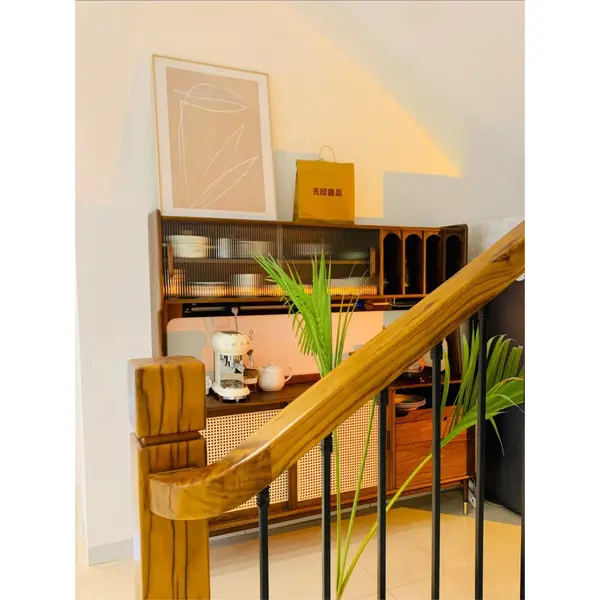 barandilla de metal de hierro de entrada exterior de estilo simple