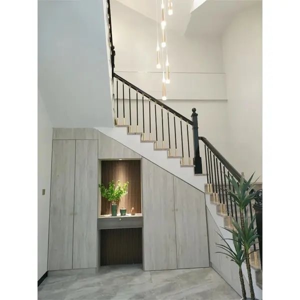 Outdoor Steel handrail wrought iron stair railing