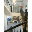 Outdoor Steel handrail wrought iron stair railing