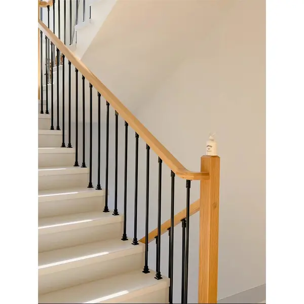 Villa stair railing handrail iron stair railing