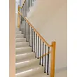 Villa stair railing handrail iron stair railing