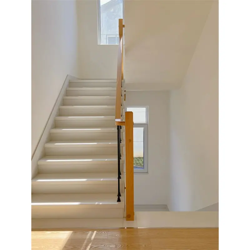 Villa stair railing handrail iron stair railing