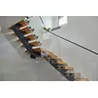 Stringer mono staircase with solid wood step