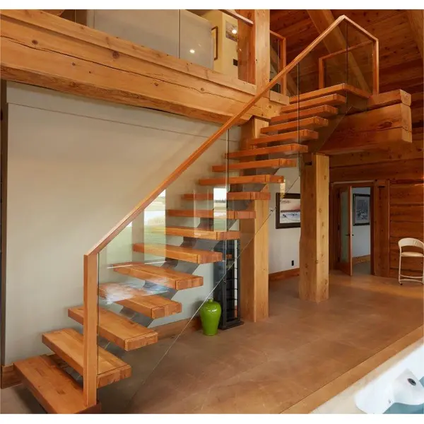 Fohsan factory prefabricated customized mono stringer staircase