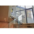 Stainless Steel beam Straight Stairs Mono Stringer Staircase