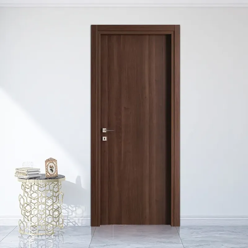 باب من خشب الجوز، أبواب غرفة فردية من الخشب الصلب، أبواب غرفة فندق خشبية hdf mdf