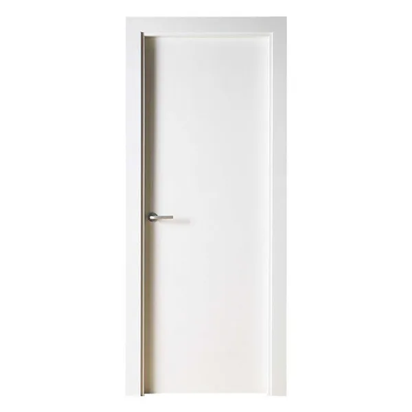 باب دافق أبيض من الخشب الصلب مصنوع من خدمة التعليق المسبق للباب الداخلي