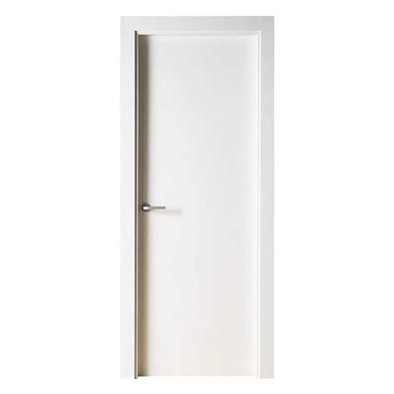 باب دافق أبيض من الخشب الصلب مصنوع من خدمة التعليق المسبق للباب الداخلي