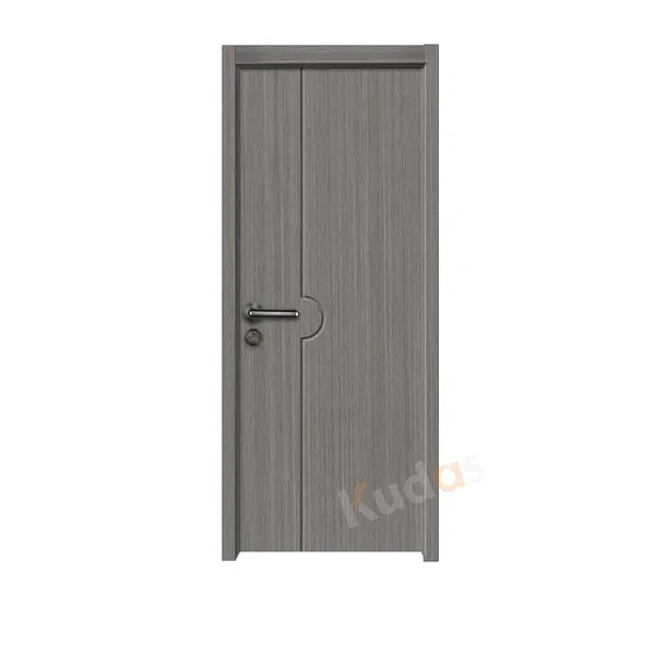 MDF Solid Wood Interior PVC Polymer WPC Skin Wooden Door