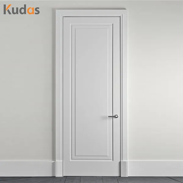 باب داخلي قياسي من خشب الكرز من الزجاج لغرفة النوم