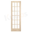 4 Panel Square Veneer Doors Design Interior Wooden Door with Glass