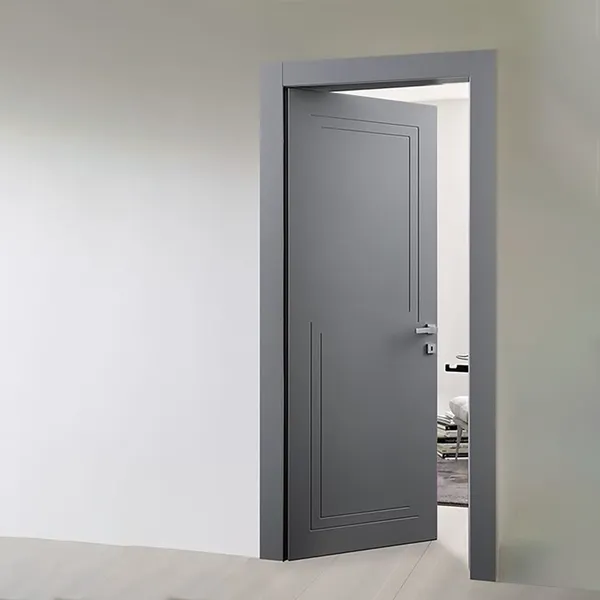 باب خشبي داخلي بتصميم مخصص من الشركة المصنعة مع إطار