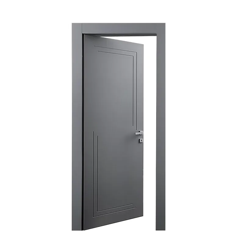 باب خشبي داخلي بتصميم مخصص من الشركة المصنعة مع إطار