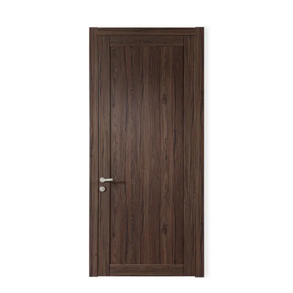 باب غرفة نوم داخلي خشبي سهل التركيب بلون الجوز وباب غرفة مقاوم للماء