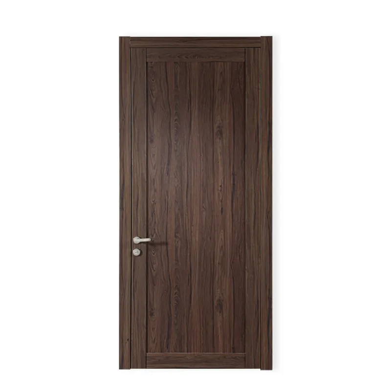 باب غرفة نوم داخلي خشبي سهل التركيب بلون الجوز وباب غرفة مقاوم للماء