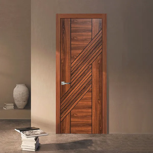 باب خشب إم دي إف من الميلامين الصلب أبواب داخلية خشبية عازلة للصوت للمنزل