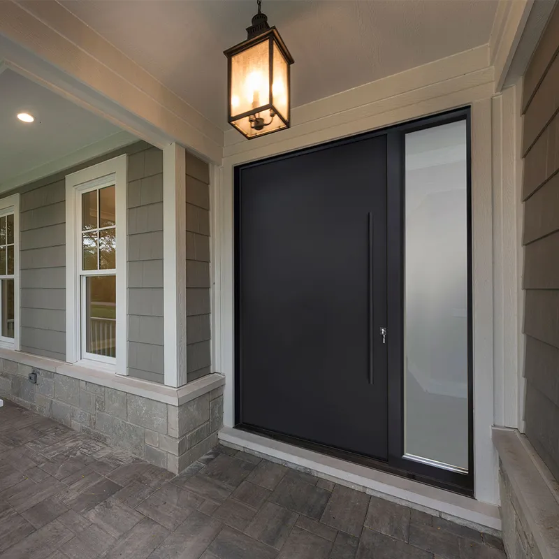 أبواب أمامية أمامية خارجية بتصميم خشب الساج للفيلا من الخشب الصلب