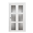 Kudas Design Internal Tempered Pivot Wooden Primer Molding Bifold Door