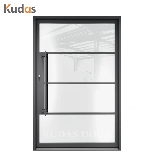 Wholesale Double Wrought Iron Door Cheap Security Entrance Steel Door