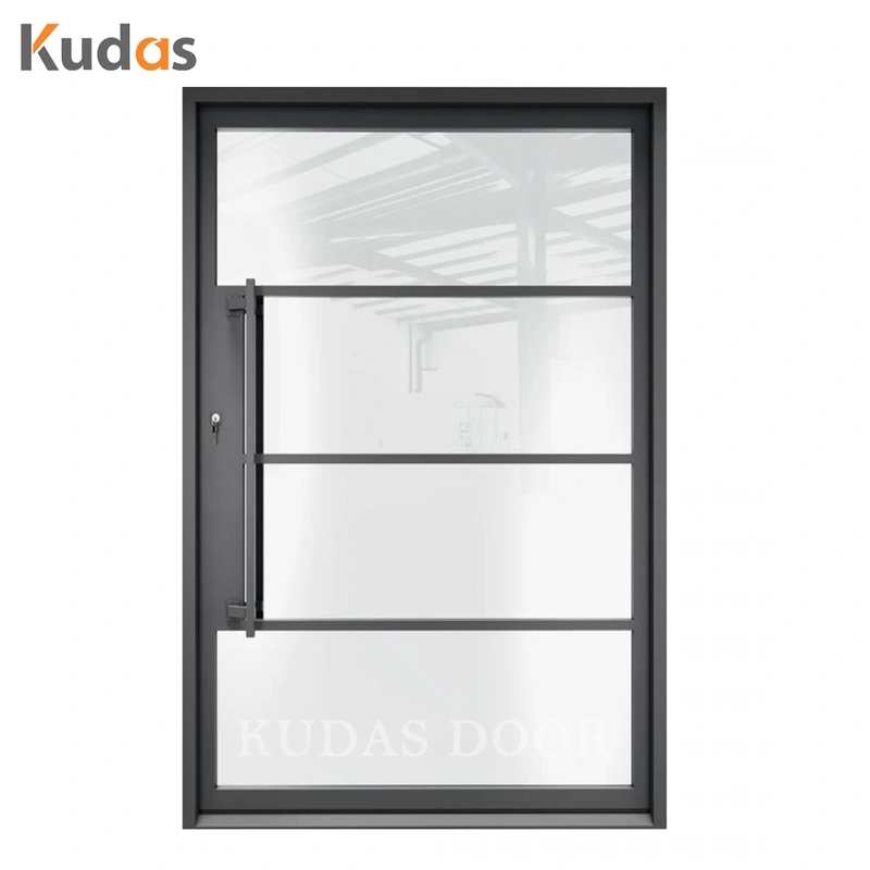 Wholesale Double Wrought Iron Door Cheap Security Entrance Steel Door