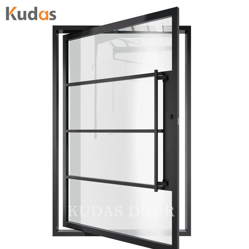 Wholesale Double Wrought Iron Door Cheap Security Entrance Steel Door