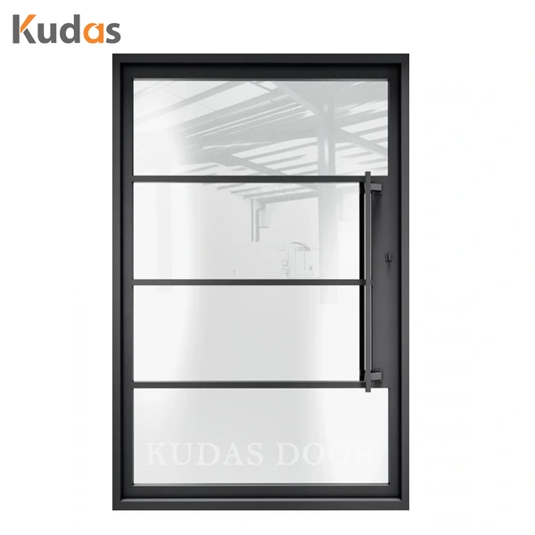 Wholesale Double Wrought Iron Door Cheap Security Entrance Steel Door