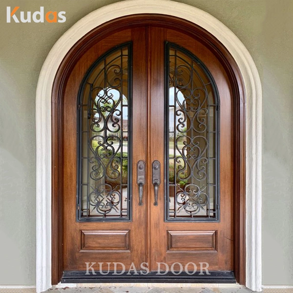 House Front Solid Entry Door Timber Pivot Wood Entrance Entry Door