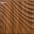 Wallboard Interior Decoration Wooden Wavy Wall Design 3D Wall Panels