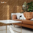 Wallboard Interior Decoration Wooden Wavy Wall Design 3D Wall Panels