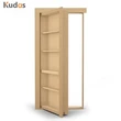 Double sliding door hidden bookcase doors DIY sliding bookshelf door