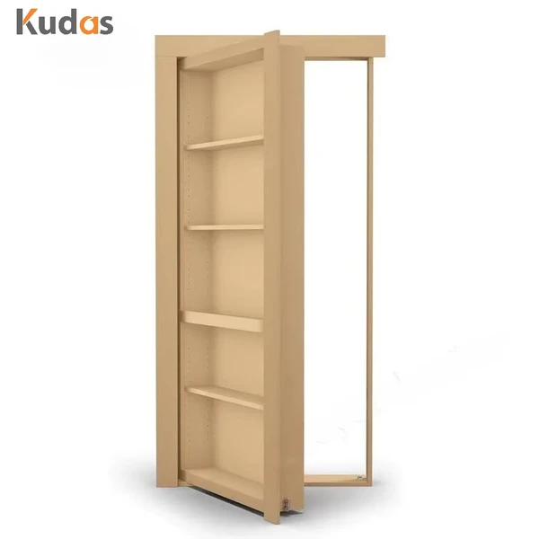 Double sliding door hidden bookcase doors DIY sliding bookshelf door