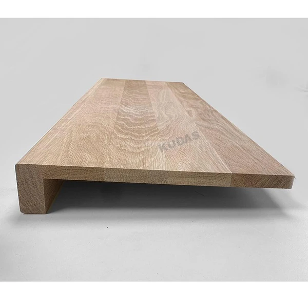 Customized oak wood stair steps parts timber tread for floating stairs