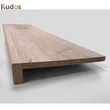 Customized oak wood stair steps parts timber tread for floating stairs