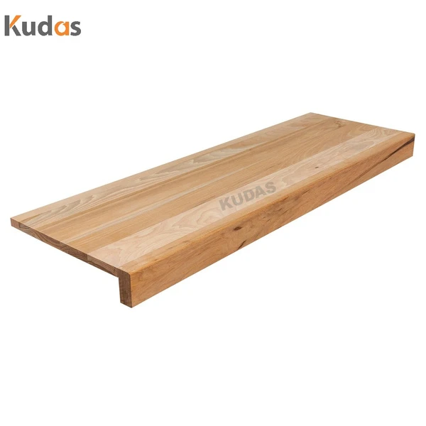 Customized oak wood stair steps parts timber tread for floating stairs
