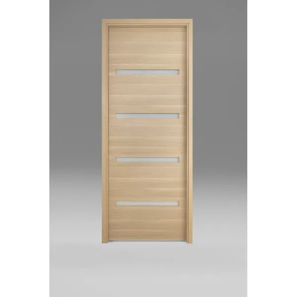 يصمم مصنع kudas بابًا داخليًا من الخشب الأخدود مقاس 6'-8 بوصة  