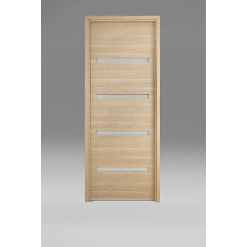 يصمم مصنع kudas بابًا داخليًا من الخشب الأخدود مقاس 6'-8 بوصة  