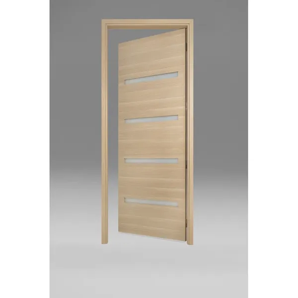 يصمم مصنع kudas بابًا داخليًا من الخشب الأخدود مقاس 6'-8 بوصة  