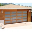 Modern Aluminum Fingerless 9X8 Residential Automatic Garage Doors