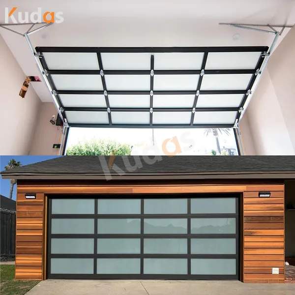 Roller Shutter Aluminum Glass Garage Door for Villa and Residence