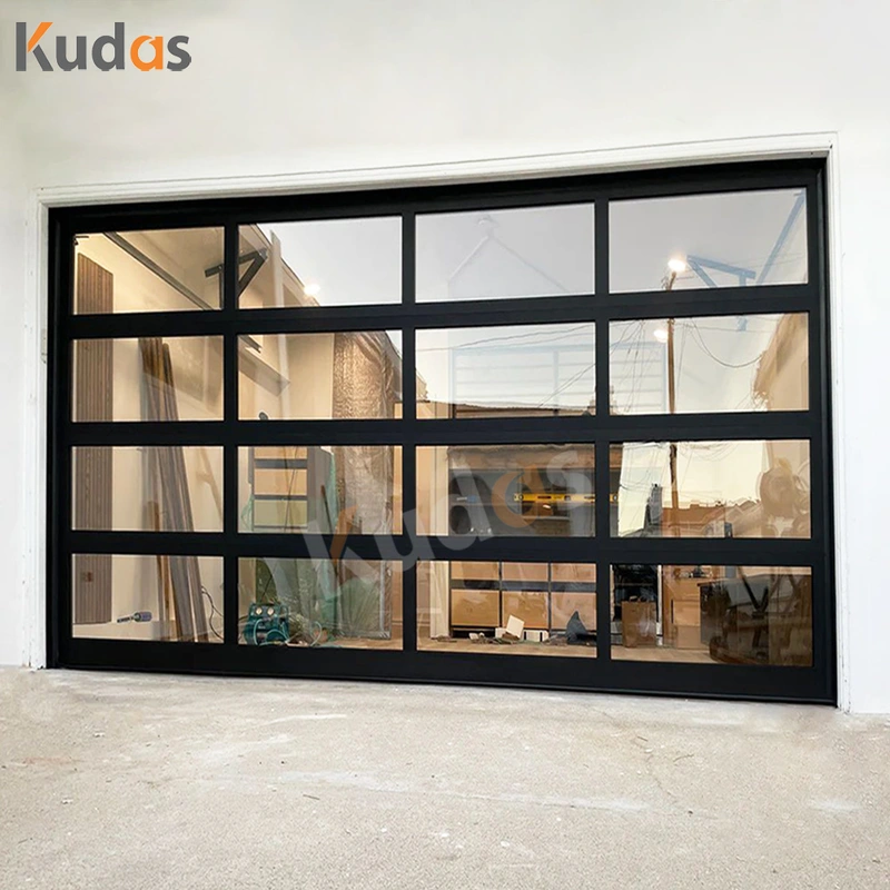 Steel Sectional Overhead Motorized PU Sandwich Panel Garage Door