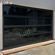 Aluminum Frame Black Anodized  Tempered Frosted Glass Garage Door