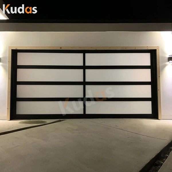High Quality Automatic Sectional Steel Garage Door with Glass